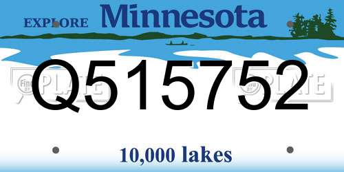 Q515752 Minnesota License Plate