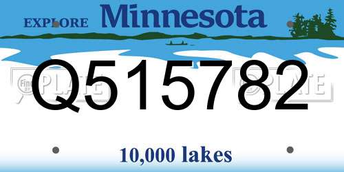 Q515782 Minnesota License Plate
