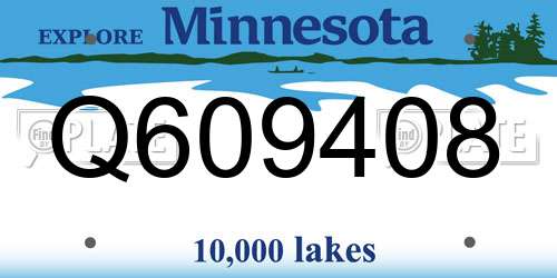 Q609408 Minnesota License Plate