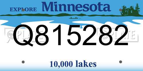 Q815282 Minnesota License Plate