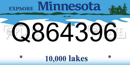 Q864396 Minnesota License Plate