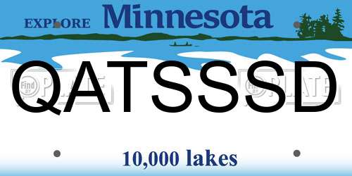 QATSSSD Minnesota License Plate