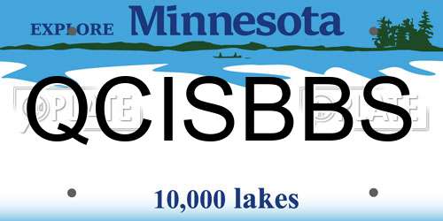 QCISBBS Minnesota License Plate