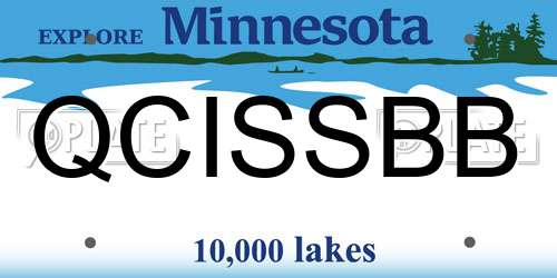 QCISSBB Minnesota License Plate