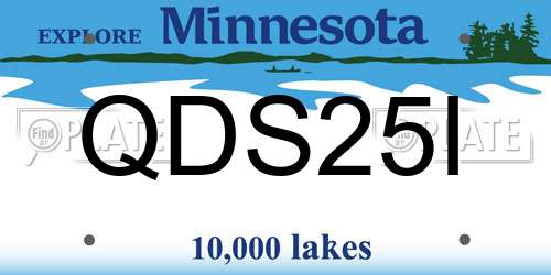 QDS25I Minnesota License Plate
