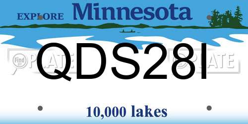 QDS28I Minnesota License Plate