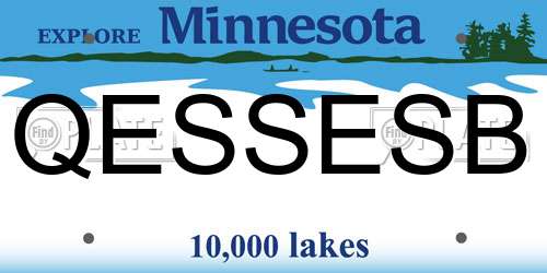 QESSESB Minnesota License Plate