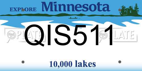 QIS511 Minnesota License Plate