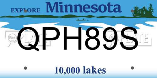 QPH89S Minnesota License Plate