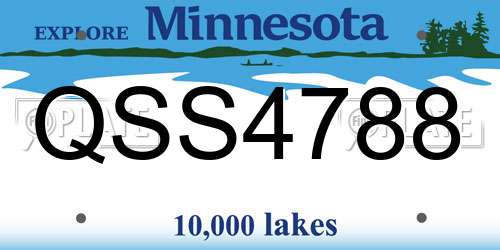 QSS4788 Minnesota License Plate