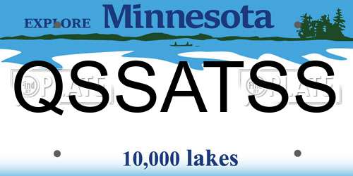 QSSATSS Minnesota License Plate