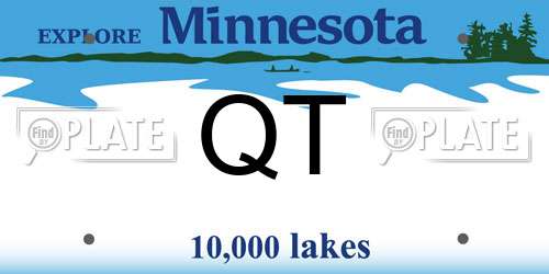 QT Minnesota License Plate