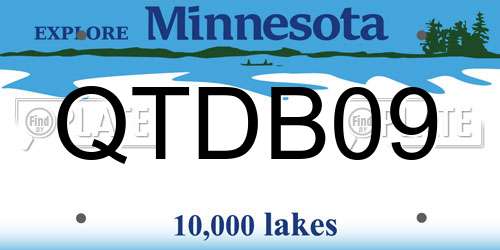 QTDB09 Minnesota License Plate
