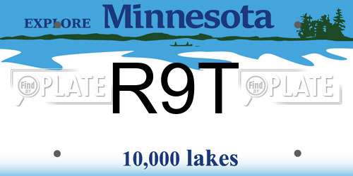 R9T Minnesota License Plate