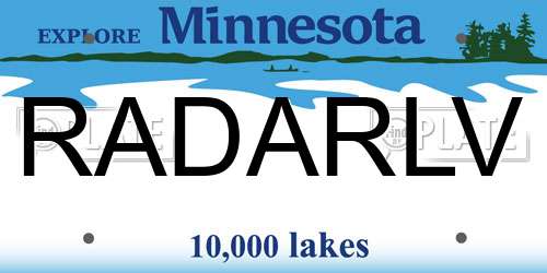 RADARLV Minnesota License Plate