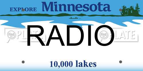 RADIO Minnesota License Plate