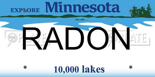RADON Minnesota License Plate