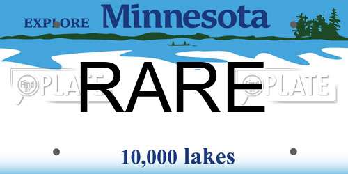 RARE Minnesota License Plate