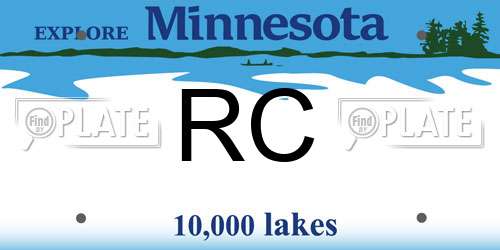 RC Minnesota License Plate