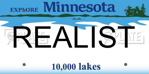 REALIST Minnesota License Plate