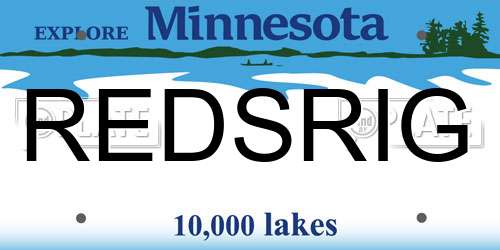 REDSRIG Minnesota License Plate