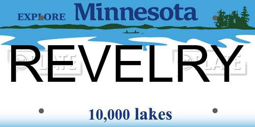 REVELRY Minnesota License Plate