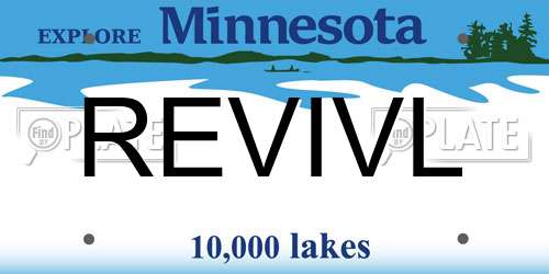 REVIVL Minnesota License Plate