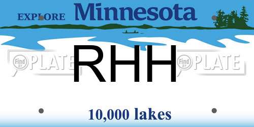 RHH Minnesota License Plate