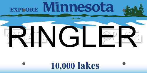 RINGLER Minnesota License Plate