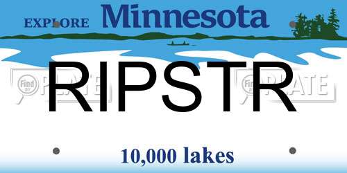 RIPSTR Minnesota License Plate