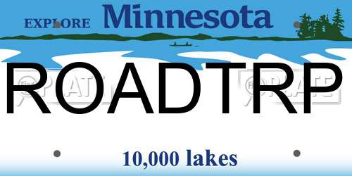 ROADTRP Minnesota License Plate