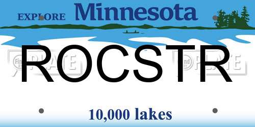 ROCSTR Minnesota License Plate