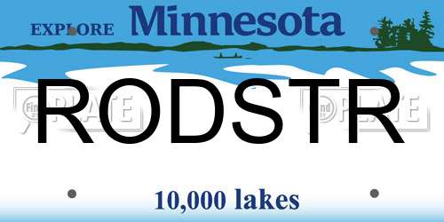 RODSTR Minnesota License Plate