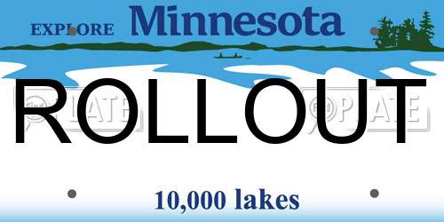 ROLLOUT Minnesota License Plate