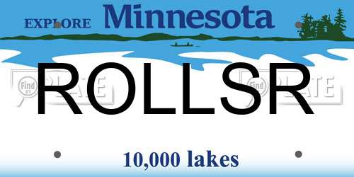 ROLLSR Minnesota License Plate