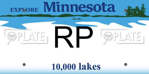 RP Minnesota License Plate