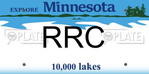 RRC Minnesota License Plate