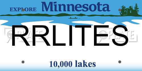RRLITES Minnesota License Plate