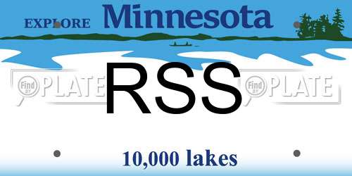 RSS Minnesota License Plate
