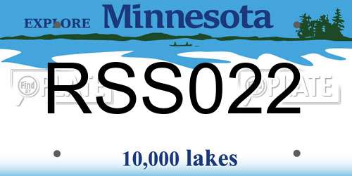 RSS022 Minnesota License Plate