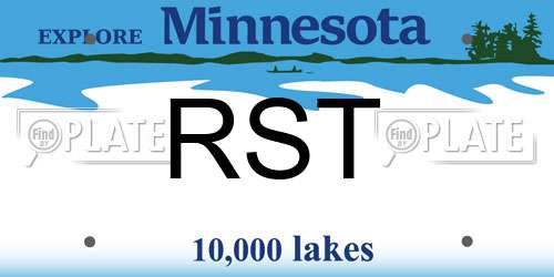 RST Minnesota License Plate