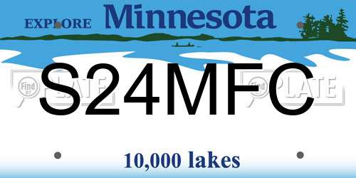 S24MFC Minnesota License Plate