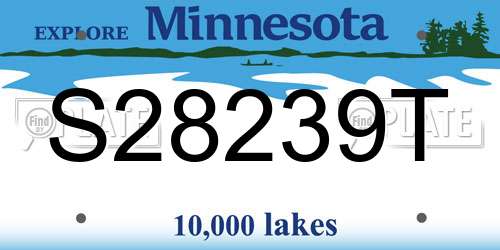 S28239T Minnesota License Plate