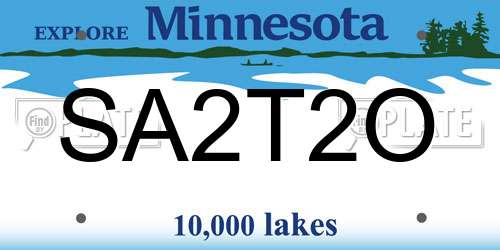 SA2T2O Minnesota License Plate