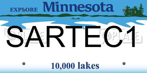 SARTEC1 Minnesota License Plate