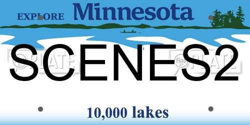SCENES2 Minnesota License Plate