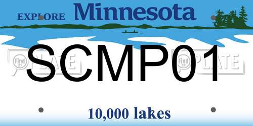 SCMP01 Minnesota License Plate