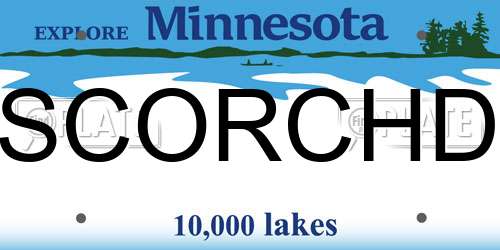 SCORCHD Minnesota License Plate