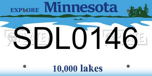 SDL0146 Minnesota License Plate