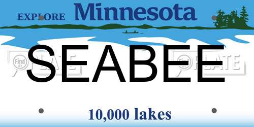 SEABEE Minnesota License Plate